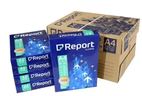 PAPEL SULFITE A4 BRANCO REPORT PREMIUM 500 FOLHAS 75G CX 10 UNID